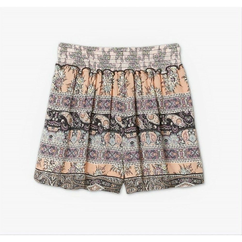 Girl's‎ - Size S (6/6X) Floral Smocked Waist Shorts - Art Class